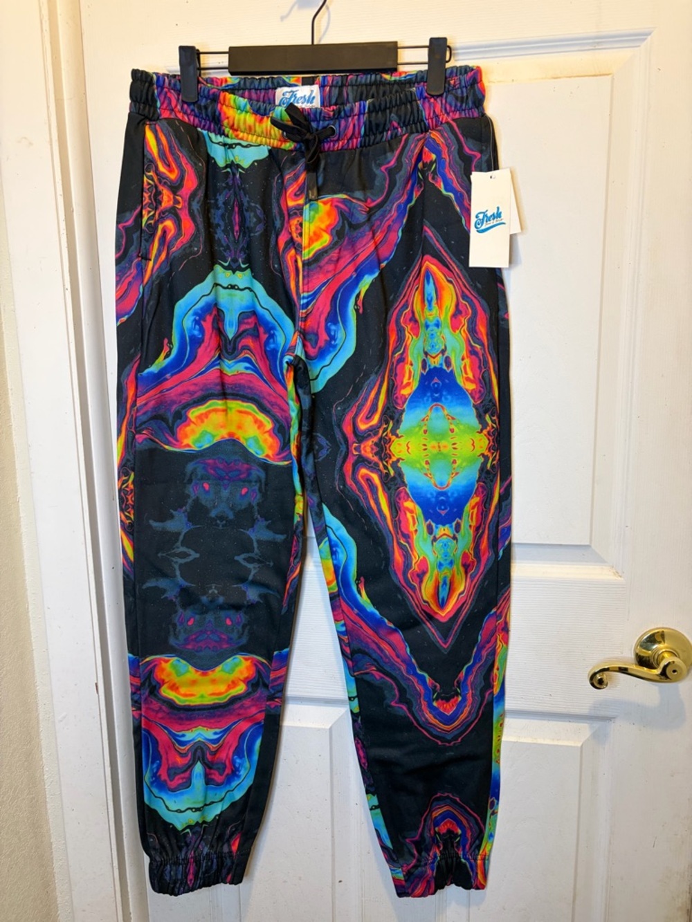 Fresh Prince of Bel-Air Men's Multicolor Psychedelic Joggers